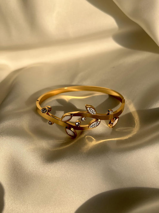 Diamond Leaf Bracelet