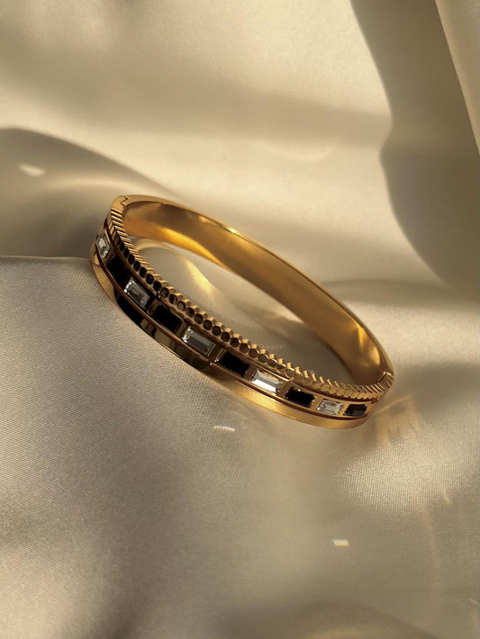Two-Tone Stone Bracelet