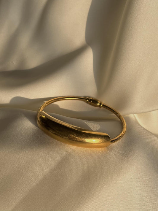 Crescent Bangle Bracelet