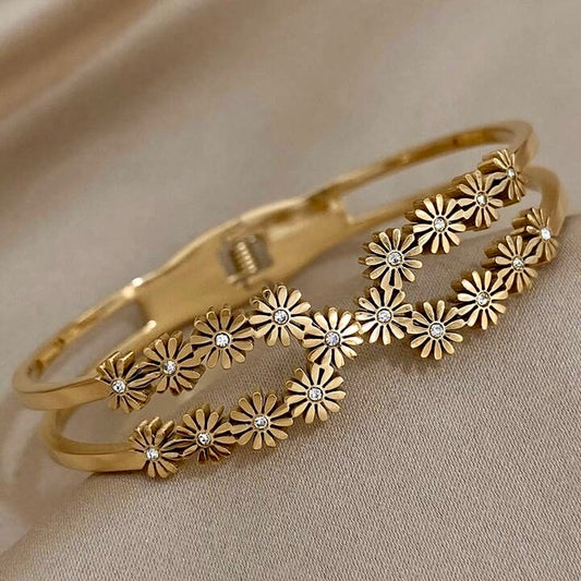 Floral Stone Bracelet