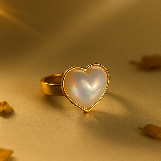Pearl Heart Ring