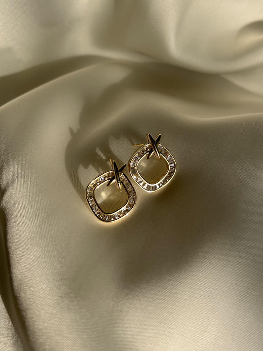 Elegant Edges Diamond Studs