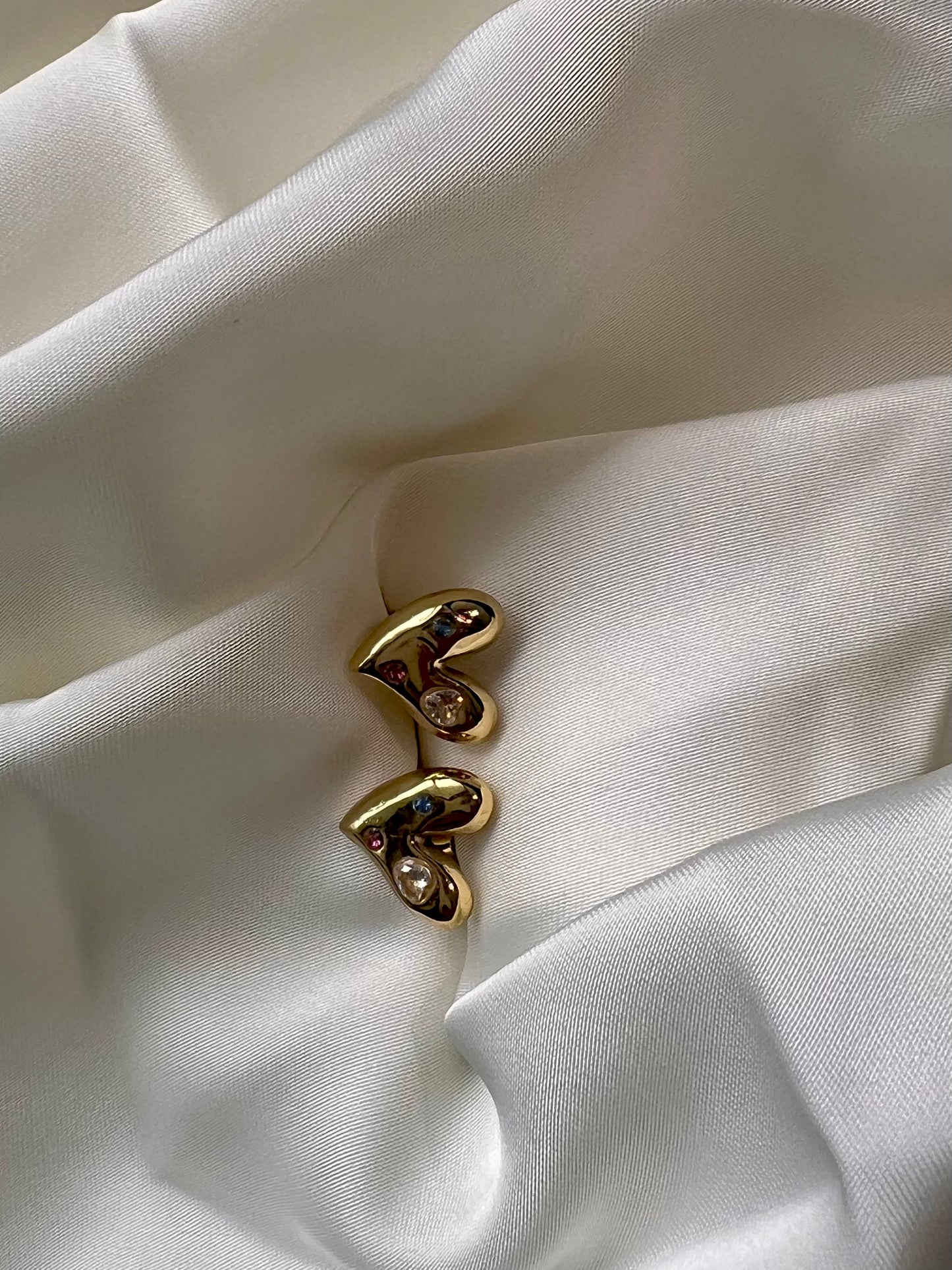 Heart With Zircon Stud
