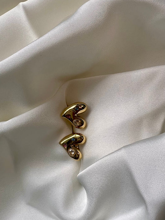Heart With Zircon Stud